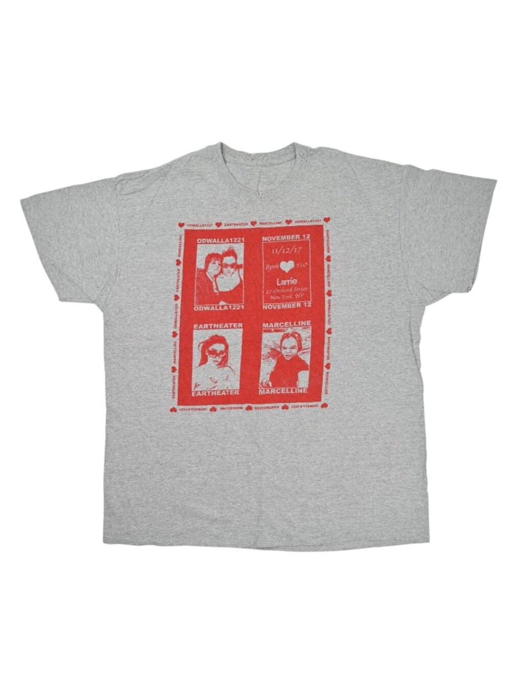 Odwalla1221 Show Flyer 2017 Graphic Short Sleeve T-Shirt in Grey